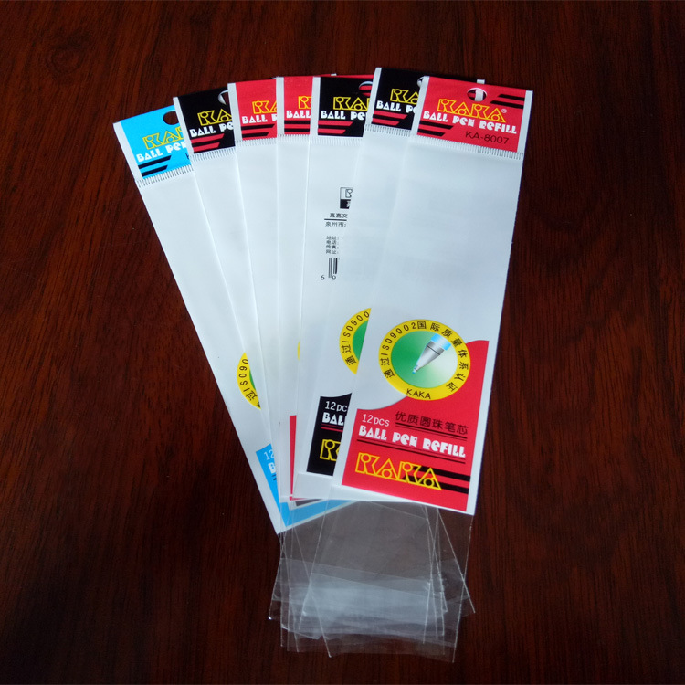 供应OPP彩印笔芯袋 OPP包装袋  OPP胶袋 OPP塑料袋 厂家直销