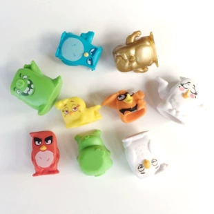 Фигурки весёлых птиц 3D игрушки из капсул