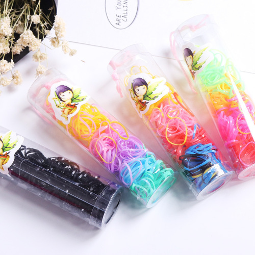 Thin Korean style hair accessories small bucket disposable rubber band hair thin hair band hair rope children's headwear headband