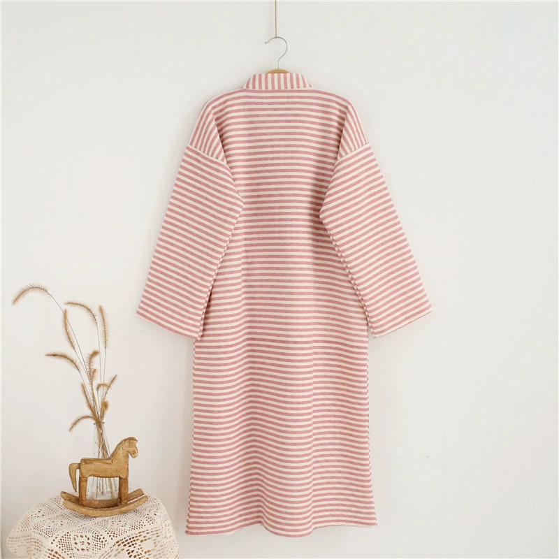 Demi-season warm cotton bathrobe for beloved, pijama