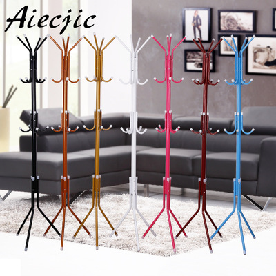 廠家直銷熱賣落地衣帽架臥室金屬組裝挂衣架鐵藝落地衣架臥室