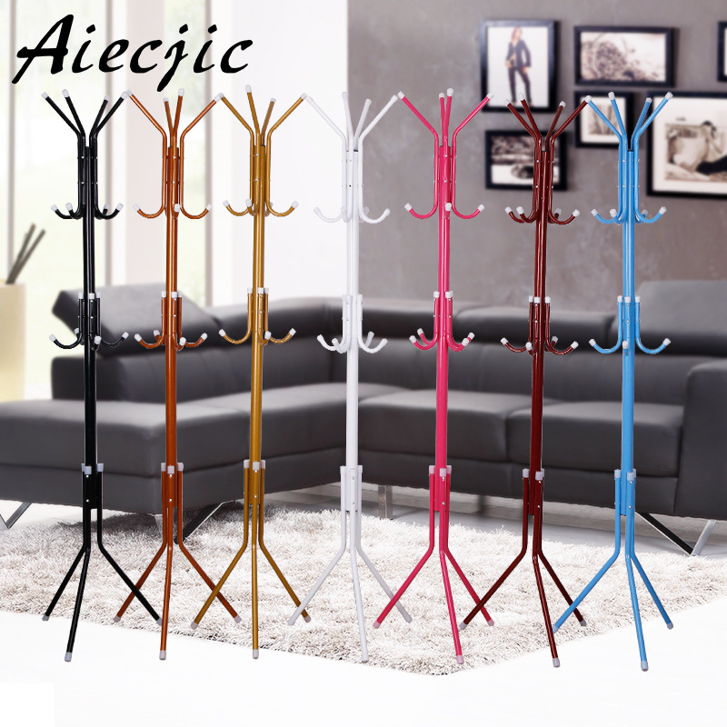 廠家直銷熱賣落地衣帽架臥室金屬組裝挂衣架鐵藝落地衣架臥室