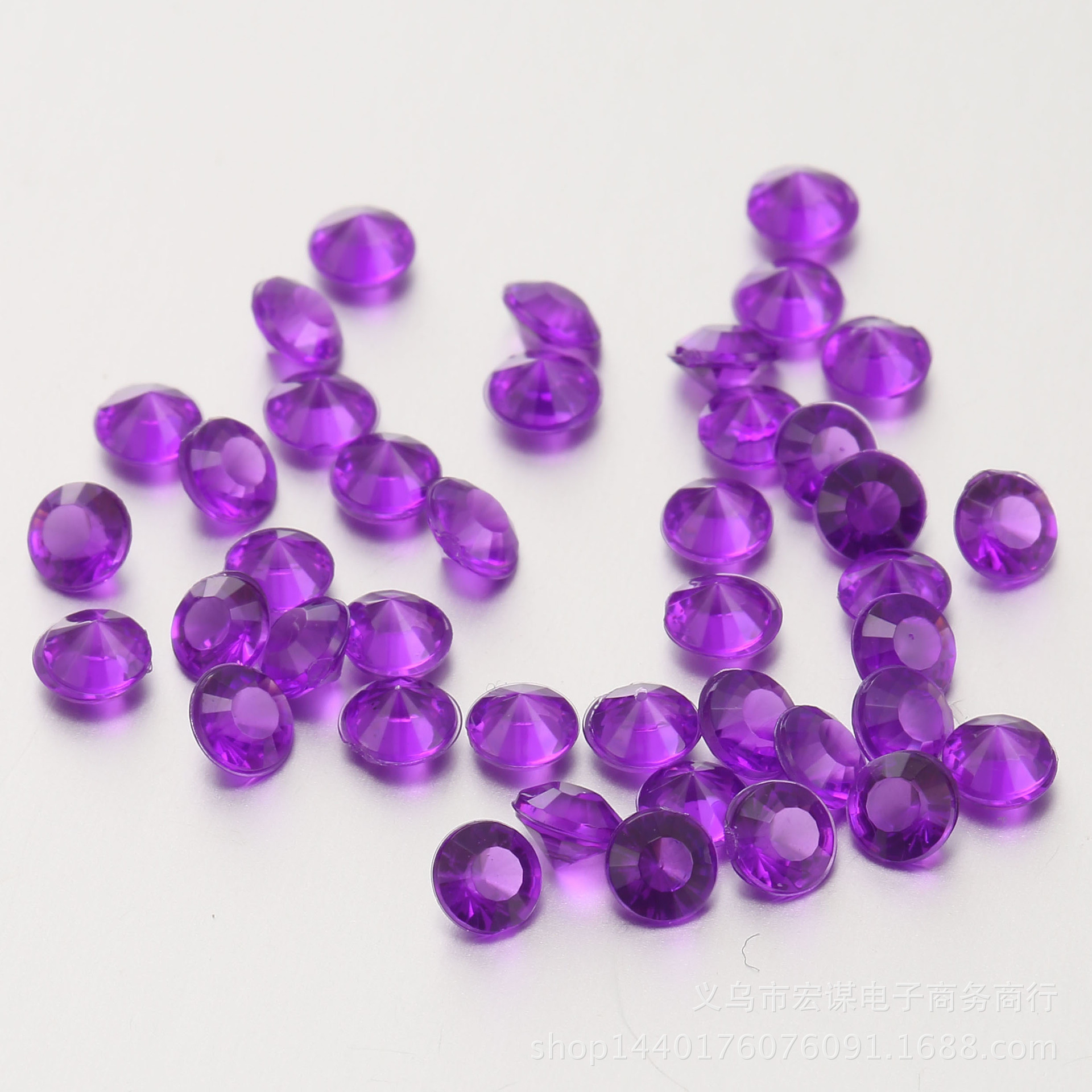 2000pcs 亚克力尖钻 塑料尖底钻 婚庆婚礼撒钻 花瓶化妆盒填充-阿里巴巴