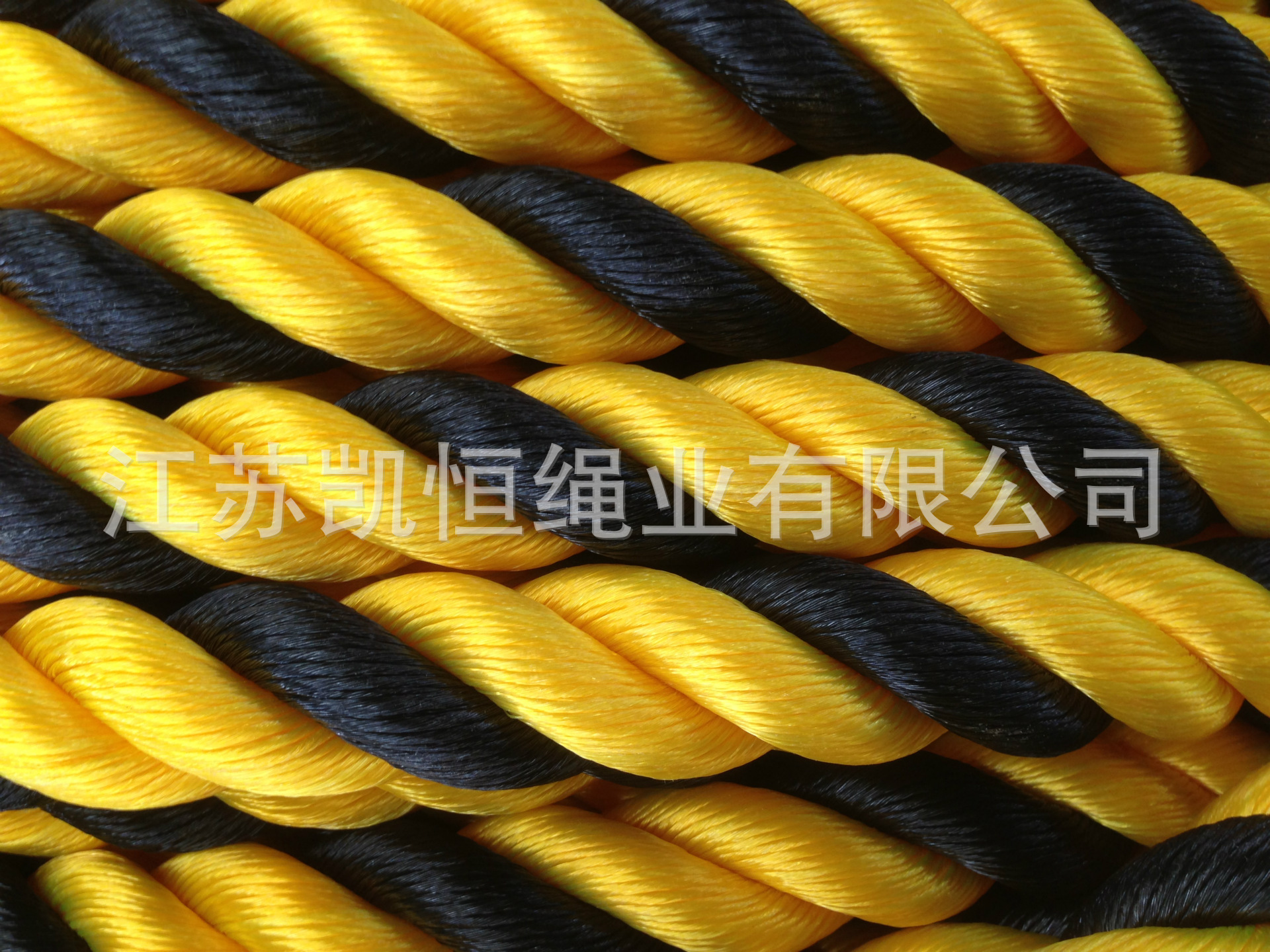 厂家批发高强耐磨船用尼龙绳 三股老虎绳 醒目胶丝绳