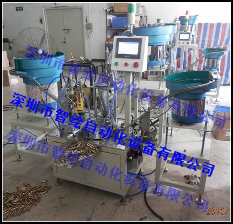 法兰三件M16膨胀螺丝组装机