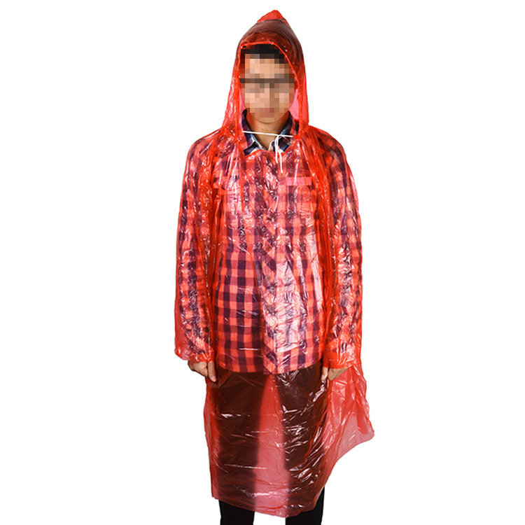 High-quality PE new material pullover disposable raincoat