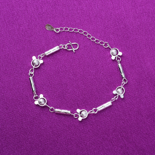 Micro Store New Product Supplier Direct Sales, Supports Dropshipping High-Quality Silver Mickey Mouse Cartoon Bracelet Accessory