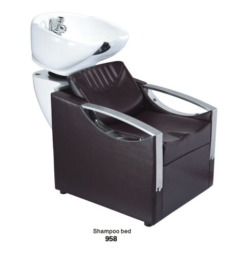 美發店半躺式床 陶瓷盆洗頭床 洗頭床 沖水床