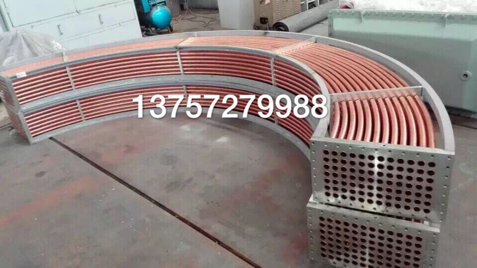 高效盘管铜翅片冷却换热器