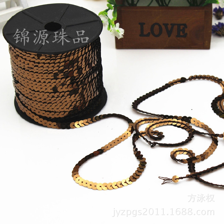 供应各色PET连线片  规格多样连片盘  珠子链  亮片带  贺卡辅料