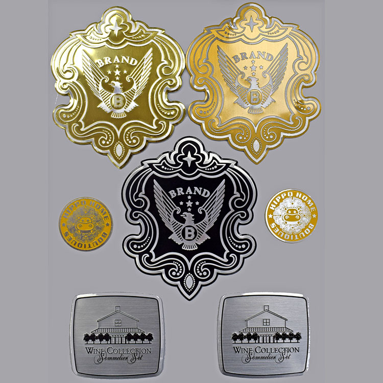 高光标牌定制高档家具商标logo丝印铭牌定做标贴冲压腐蚀金属标牌