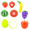 Children's fruit family toy for cutting, realistic set, wholesale