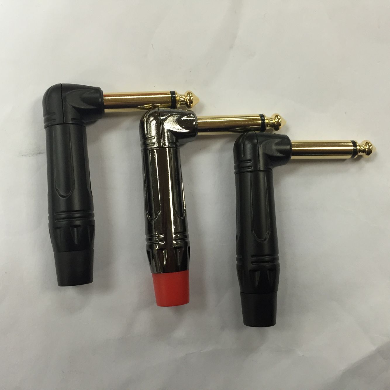 三件套镀金6.35单音弯插/90度6.35单声道/6.35弯插