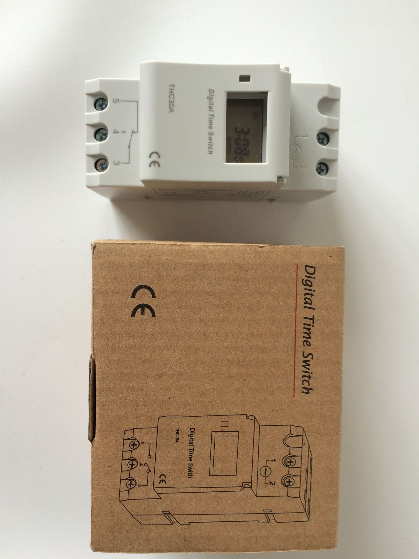 THC15A微电脑时控开关 配电箱用导轨式定时器220V/24V/12V/110V