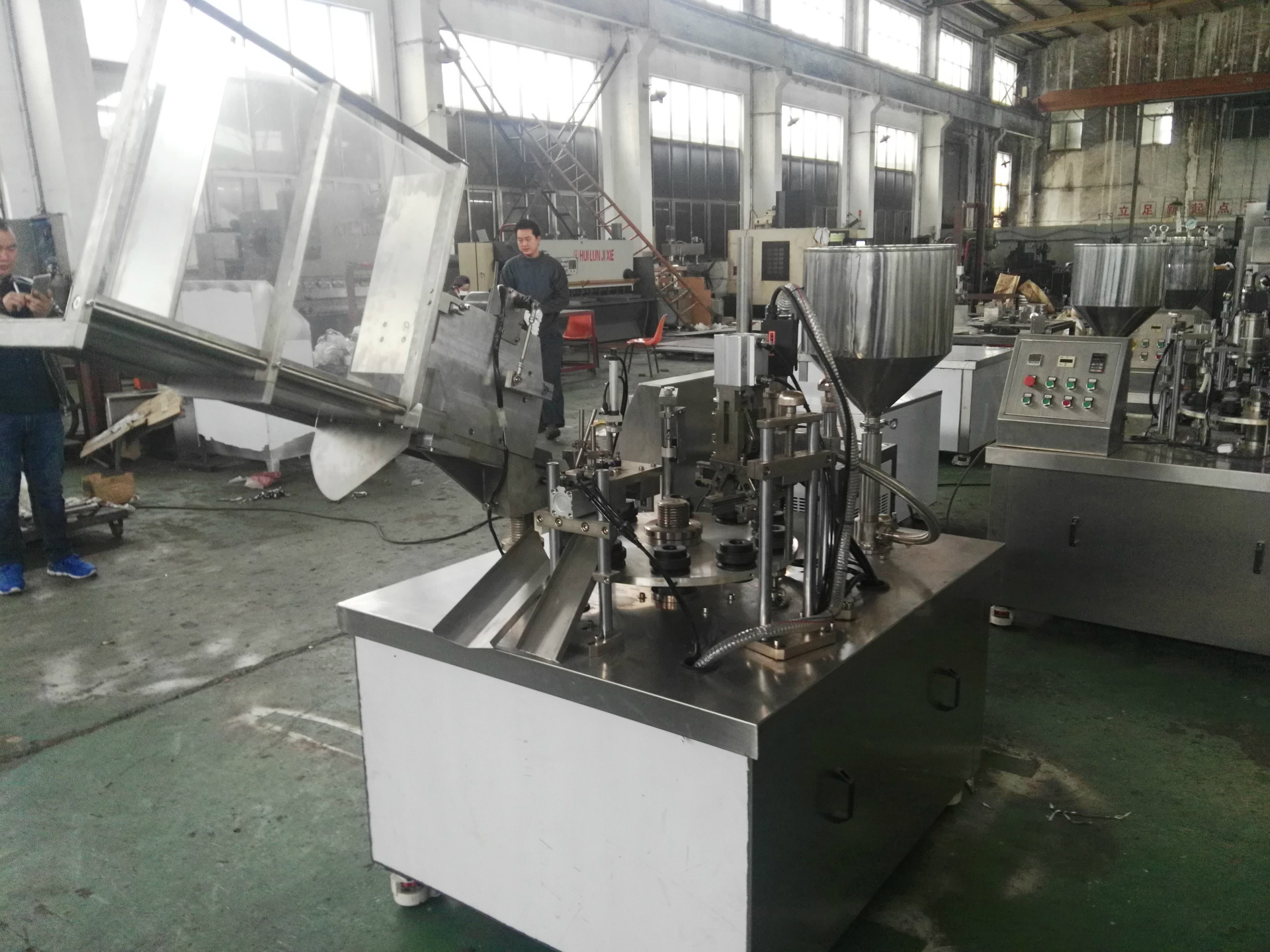 宾馆旅行用牙膏软管灌装封尾机  复合软管灌装封尾机