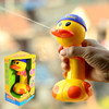 Plastic toy play in water, duck