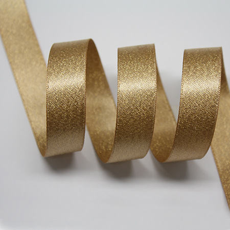 Yao Ming cinta regalo embalaje satén cinta de trama dorada 3,8 CM accesorios para el cabello cinta de trama dorada hecha a mano al por mayor