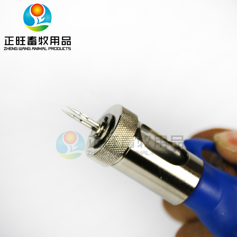 Haimuxing 136 aguja de semilla de doble aguja inyector automático de doble aguja aguja aguja de semilla continua para pollo