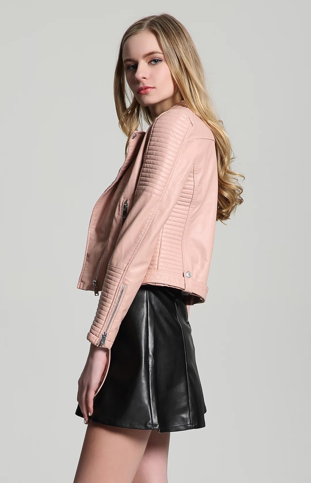 Veste en cuir femme en PU - Ref 3447450 Image 15