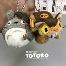 日本TOTORO 宫崎骏龙猫 龙猫巴士笔袋 毛绒公仔玩偶玩具 小挂件