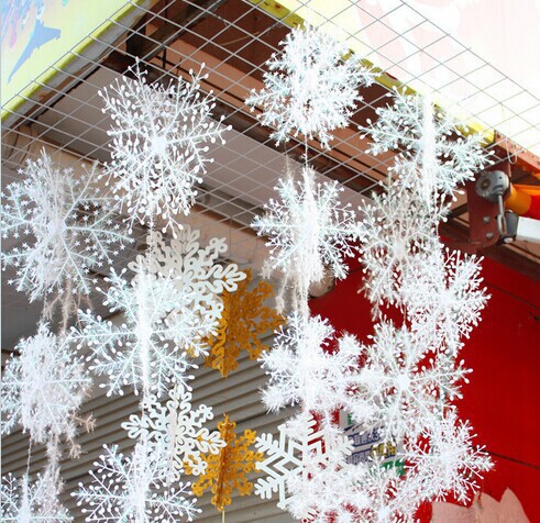 Christmas Snowflakes Christmas Decorations Activity Goods Three-dimensional Snowflake Strings