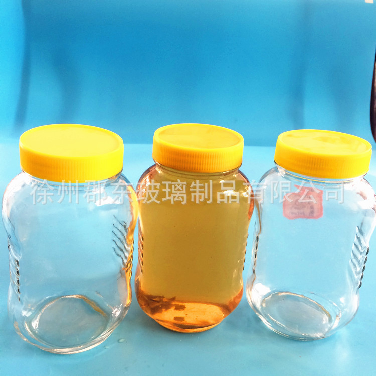 老式紫云英蜂蜜瓶洋槐 500毫升玻璃瓶咖啡瓶500克