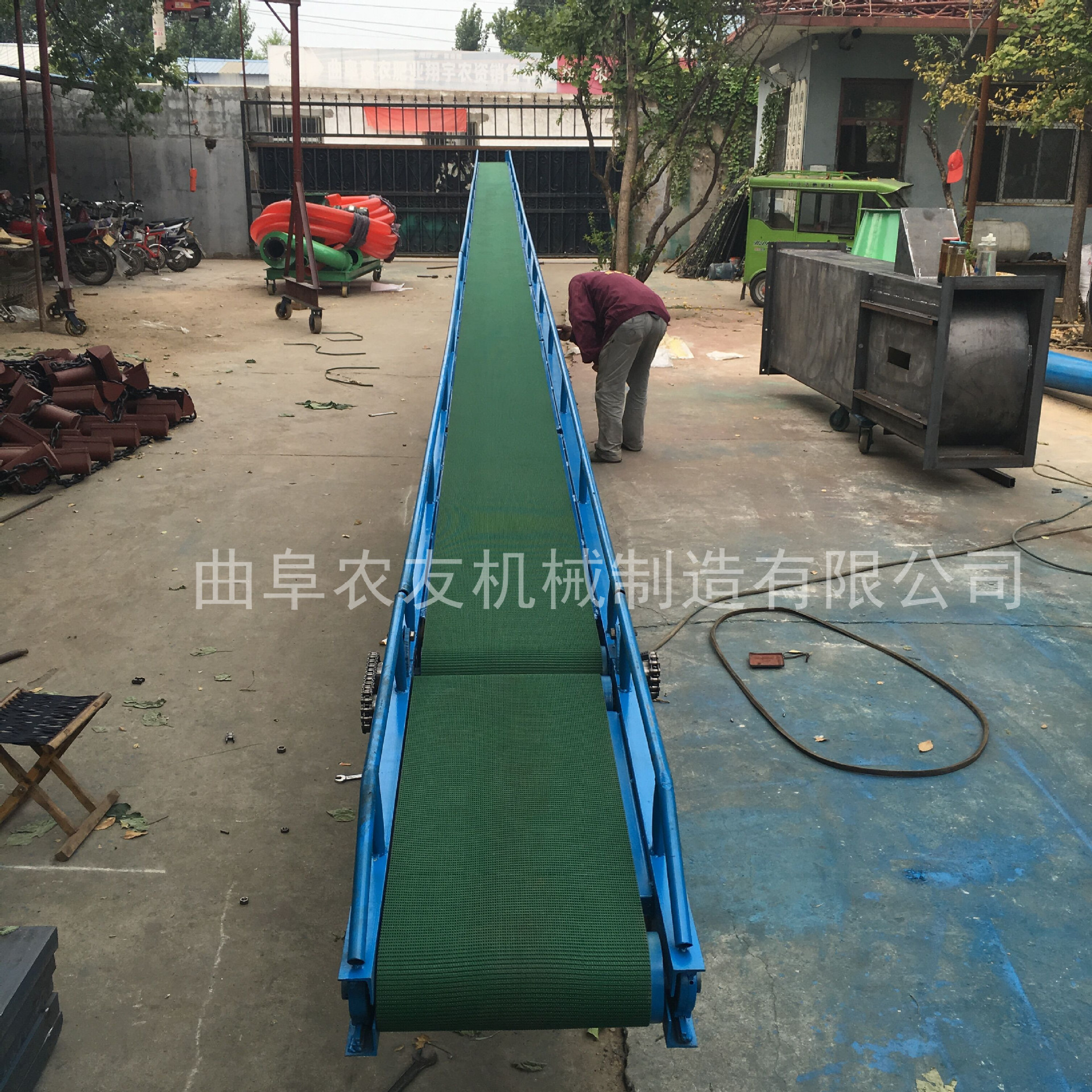 桶装水格挡式皮带输送机 非标自动化生产线