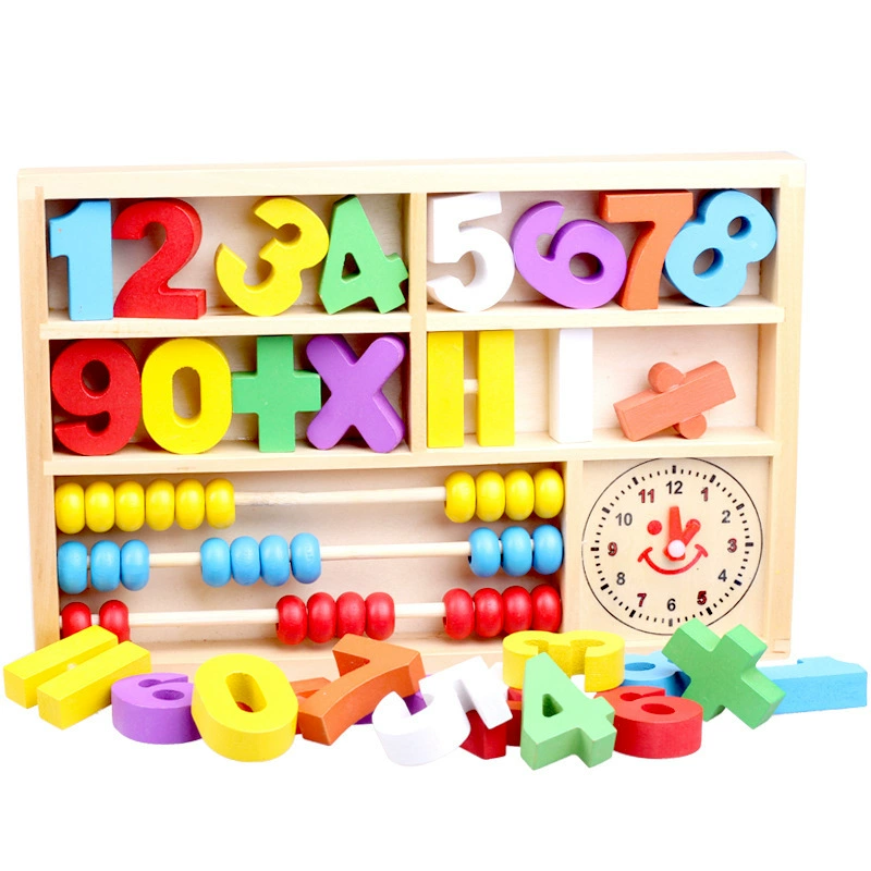 Wooden intellectual digital teaching smart toy, wholesale, training