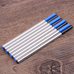 0.5mm金屬中性筆芯規格黑色藍色金屬寶珠筆簽字筆芯