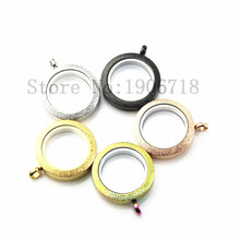 25mm圆形相盒吊坠 floating locket pendant DIY合金饰品小配件