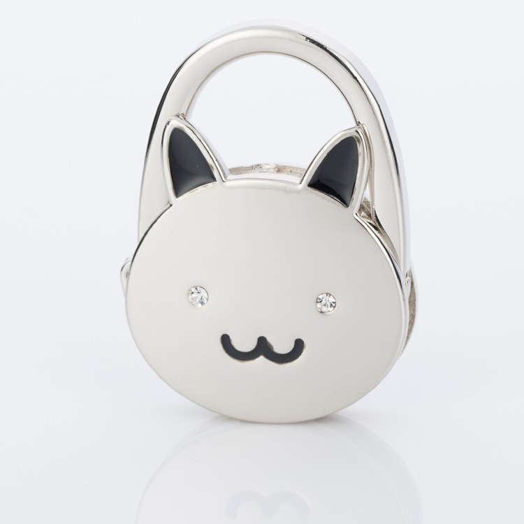 厂家直销 便携式包包配件创意学生礼品 兔子造型折叠挂包钩