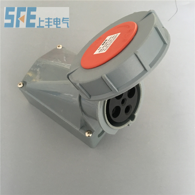 上丰出品 优质工业插座防水IP67 63A 4孔 批发 SFN-1342 正品