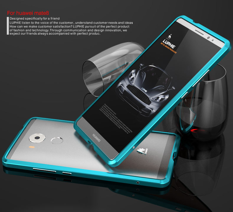 Luphie Blade Sword Slim Light Aluminum Bumper Metal Shell Case for Huawei Mate 8