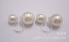 Ear clips, earrings, double-sided accessory from pearl, no pierced ears