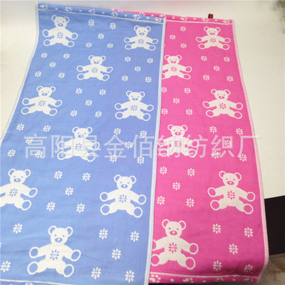 廠家批發棉三層紗布毛巾新款可愛小熊多款成人毛巾日用百貨商超