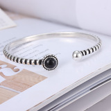 Креативный агатовый серебряный браслет, аксессуар, 2020