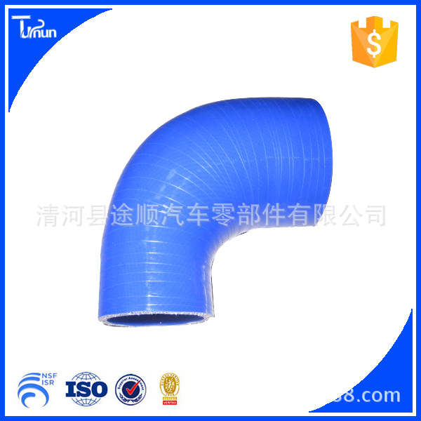 生产各类发动机涡轮增压器硅胶管90度变径硅胶管