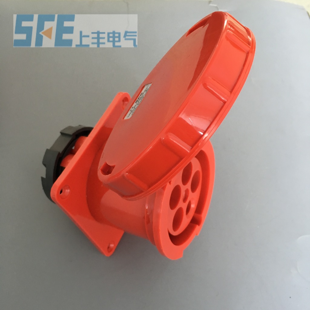 厂价销售 上丰暗装工业直座插座 63A 5孔 IP67 SF-335
