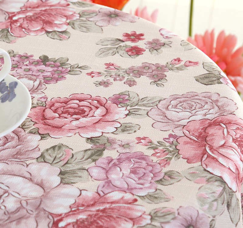 棉边甜心红台布1