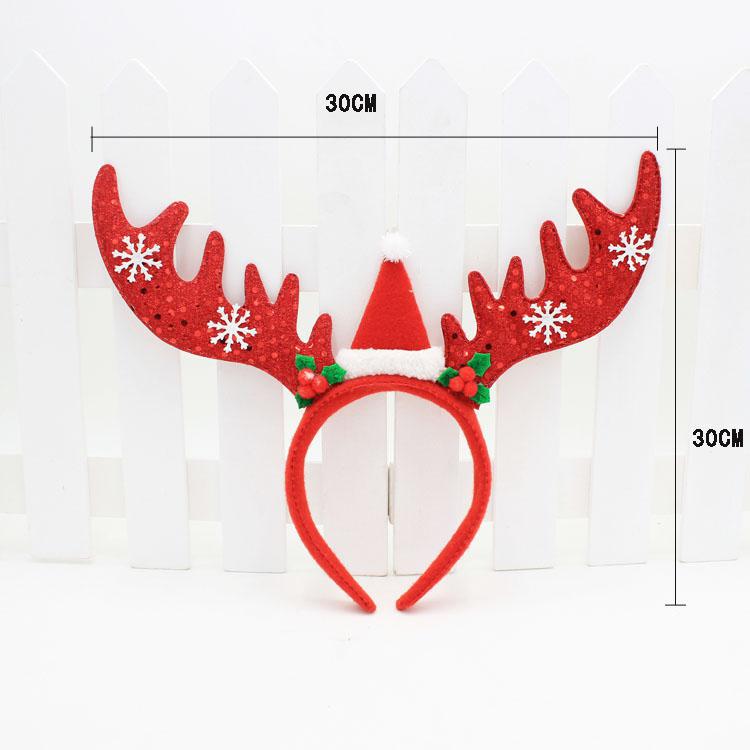 亮片大鹿角戴帽8