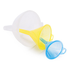 Japan imported plastic large-diameter funnel for refueling, wide-mouth oil leak, wine leak, sauce vinegar leak, large and small set