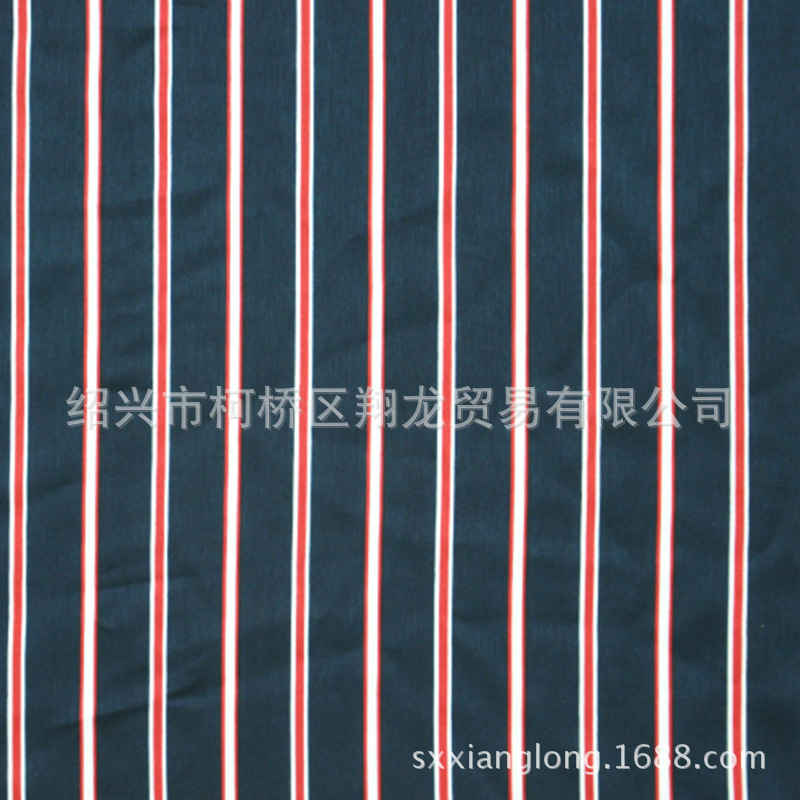 【翔龙印花 XL2956】韩风清新夹色条纹几何女装水洗绒面料