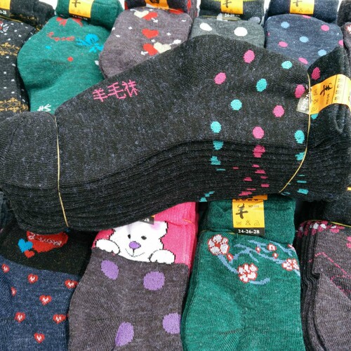 Men's casual long socks for autumn and winter, imitation wool socks for autumn and winter, single and double independent socks stalls Zhujia wholesale 