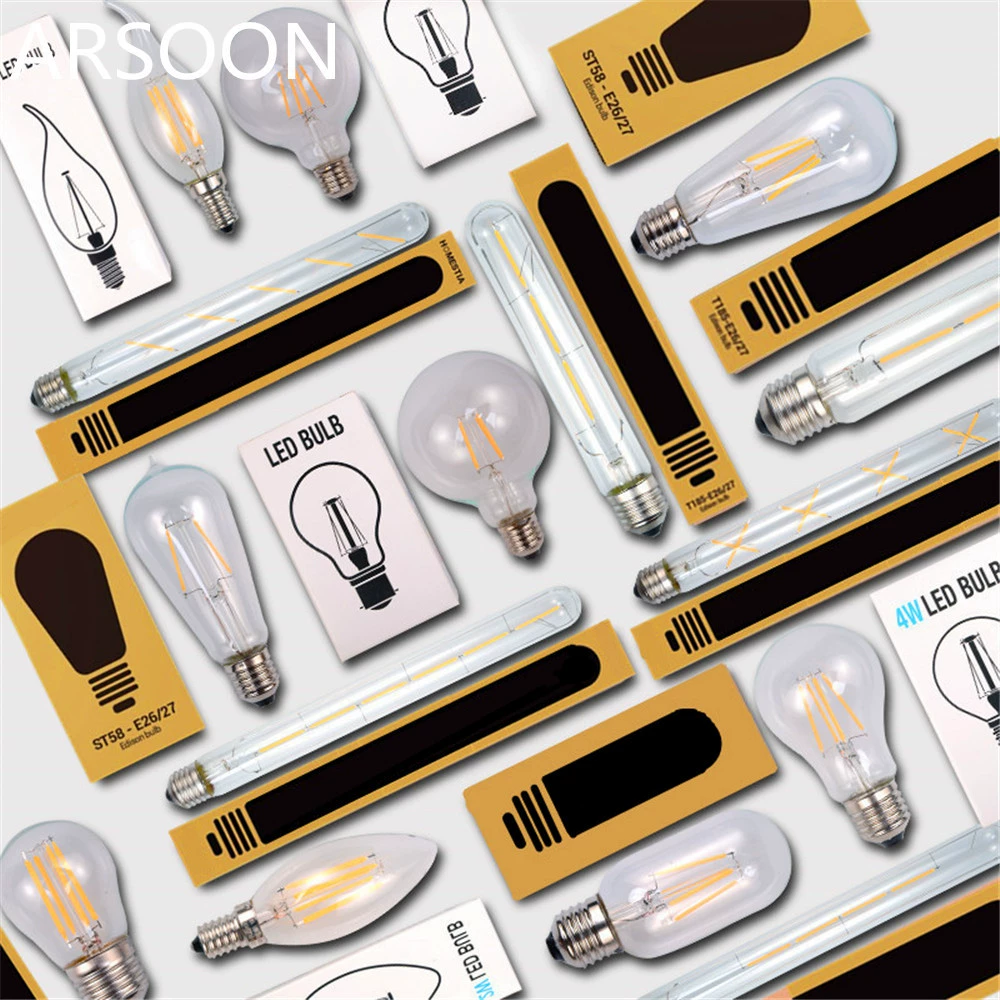 ST64 G80 G95 ST48LED Имитация вольфрама Эдисона/Лампа накаливания Ретро ностальгическое освещение