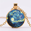 Starry sky, pendant, necklace, retro sweater, accessory, European style, wholesale, ebay