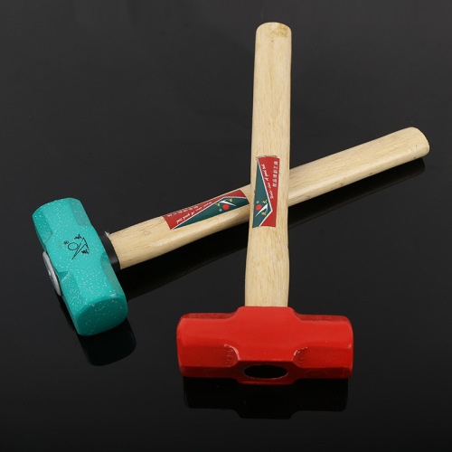【Factory Supply】Wood Handle Stone Working Octagon Hammer Wood Iron Hammer Iron Mallet Square Head Wood Handle Octagon Hammer