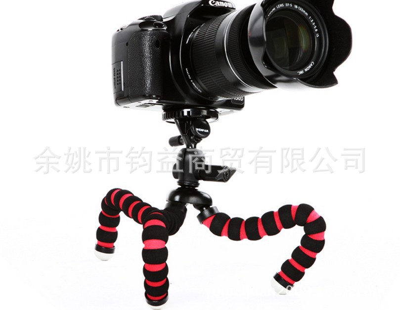 迷你三脚架 便携八爪鱼 手机三角架微单相机章鱼支架 PP棉小号