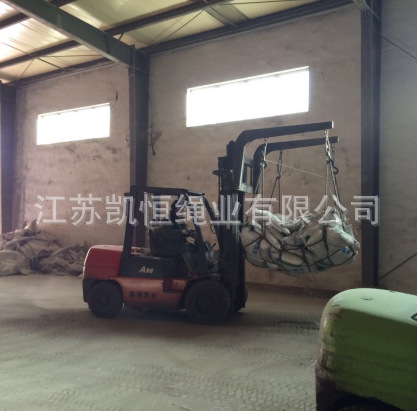 手工编织化肥吊袋 优质尼龙吊装网兜 抗老化化肥成组网络