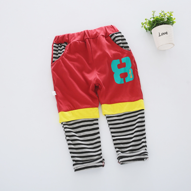 兒童九分褲男中小童男童運動褲夏2019薄款女童純棉打底褲壹件代發