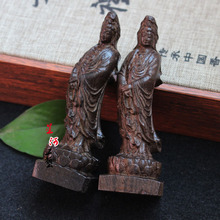 越南天然沉香木雕工藝品觀音佛像 木質工藝品手把件雕刻擺件批發